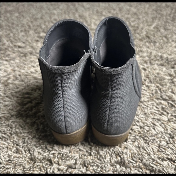 Kensie Women's Gerona Ankle Boots Size 7.5 Dark Gray Side Zipper Cowboy Western - Picture 8 of 11